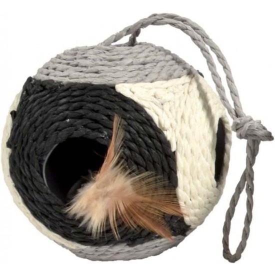 Bobby Boule Recycled Rope Cat Scratching Ball Cat Toy Pink 10cm Bobby Boule Recycled Rope Cat Scratching Ball Cat Toy Pink 10cm