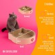 CASALOBA Cat Basket for Sleeping, Scratching and Playing, Durable Cat Scratching Board Made of Premium Corrugated Cardboard in Modern Cat Head Shape, 3-in-1 Cat Toy, Scratching Furniture and Sleeping CASALOBA Cat Basket for Sleeping, Scratching and Playing, Durable Cat Scratching Board Made of Premium Corrugated Cardboard in Modern Cat Head Shape, 3-in-1 Cat Toy, Scratching Furniture and Sleeping