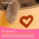 CASALOBA Cat Basket for Sleeping, Scratching and Playing, Durable Cat Scratching Board Made of Premium Corrugated Cardboard in Modern Cat Head Shape, 3-in-1 Cat Toy, Scratching Furniture and Sleeping CASALOBA Cat Basket for Sleeping, Scratching and Playing, Durable Cat Scratching Board Made of Premium Corrugated Cardboard in Modern Cat Head Shape, 3-in-1 Cat Toy, Scratching Furniture and Sleeping