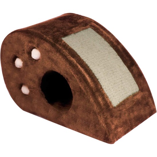 CAT&RINA Classic Mineu Cat Scratching Post with Top Shelf and Ball for Cats, Multi-Colour, Size 36 x 33 x 52 cm CAT&RINA Classic Mineu Cat Scratching Post with Top Shelf and Ball for Cats, Multi-Colour, Size 36 x 33 x 52 cm
