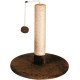 CAT&RINA Classic Mineu Cat Scratching Post with Top Shelf and Ball for Cats, Multi-Colour, Size 36 x 33 x 52 cm CAT&RINA Classic Mineu Cat Scratching Post with Top Shelf and Ball for Cats, Multi-Colour, Size 36 x 33 x 52 cm
