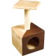 CAT&RINA Classic Mineu Cat Scratching Post with Top Shelf and Ball for Cats, Multi-Colour, Size 36 x 33 x 52 cm CAT&RINA Classic Mineu Cat Scratching Post with Top Shelf and Ball for Cats, Multi-Colour, Size 36 x 33 x 52 cm
