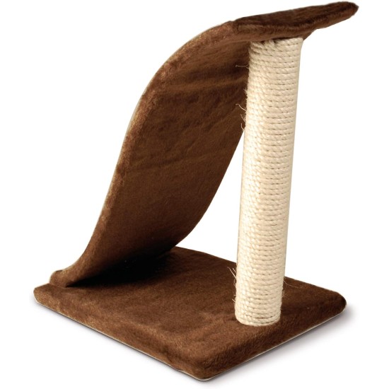 CAT&RINA Classic Mineu Cat Scratching Post with Top Shelf and Ball for Cats, Multi-Colour, Size 36 x 33 x 52 cm CAT&RINA Classic Mineu Cat Scratching Post with Top Shelf and Ball for Cats, Multi-Colour, Size 36 x 33 x 52 cm