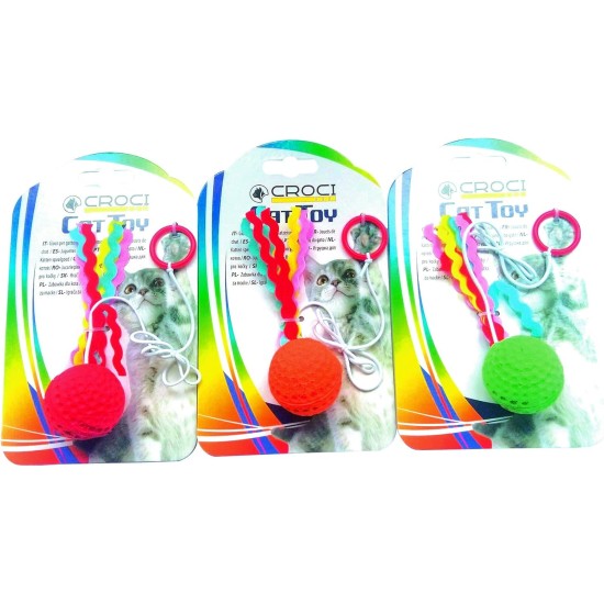 CROCI Flying Ball Cat Toy, 4 cm CROCI Flying Ball Cat Toy, 4 cm