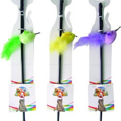 CROCI Wand Mouse Cat Toy, Multi-Colour CROCI Wand Mouse Cat Toy, Multi-Colour