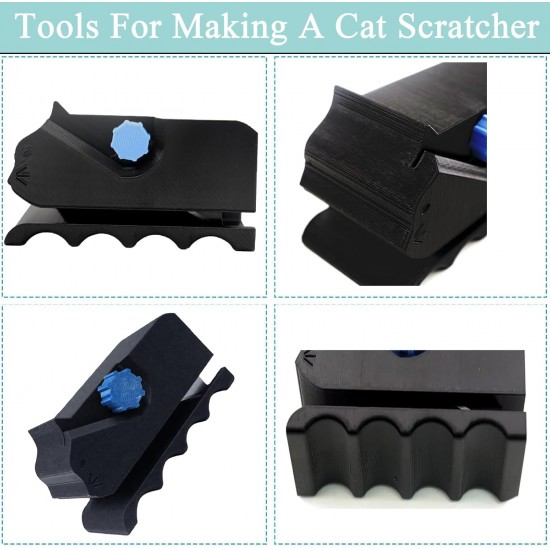 Cardboard Cutter for Cat Scratchers, Cardboard Cutter, DIY Cardboard Cutting Machine, 3D Printed Cardboard Cutter, Ideal for Handmade Cat Scratching Boards and Decoration, Black, 4.8 x 9.9 x 5.2 cm Cardboard Cutter for Cat Scratchers, Cardboard Cutter, DIY Cardboard Cutting Machine, 3D Printed Cardboard Cutter, Ideal for Handmade Cat Scratching Boards and Decoration, Black, 4.8 x 9.9 x 5.2 cm