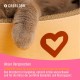 Cat Basket for Sleeping, Scratching and Playing, Durable Cat Scratching Board Made of Premium Corrugated Cardboard in Modern Cat Head Shape, 3-in-1 Cat Toy, Scratching Furniture and Sleeping Cat Basket for Sleeping, Scratching and Playing, Durable Cat Scratching Board Made of Premium Corrugated Cardboard in Modern Cat Head Shape, 3-in-1 Cat Toy, Scratching Furniture and Sleeping