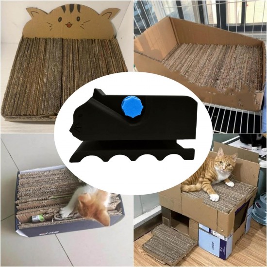 Cat Scratcher Cutter, Cardboard Cutter for Cat Scratchers, 3D Printed Cardboard Strip Tool, Environmentally Friendly Hand Cutting Tool, for Cat Lovers, Scratching Post Accessories & Parts Cat Scratcher Cutter, Cardboard Cutter for Cat Scratchers, 3D Printed Cardboard Strip Tool, Environmentally Friendly Hand Cutting Tool, for Cat Lovers, Scratching Post Accessories & Parts