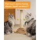 Cat Scratching Post - Interactive Cat Toy with 40 cm High Scratching Post, Feather and Rattle Balls - Small Cat Scratching Post - Cat Scratching Furniture Cat Scratching Post - Interactive Cat Toy with 40 cm High Scratching Post, Feather and Rattle Balls - Small Cat Scratching Post - Cat Scratching Furniture