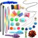 Cat Toy Accessories, Pack of 26 Cat Toy, Interactive Toy for Cats Kitty Cat Toy Accessories, Pack of 26 Cat Toy, Interactive Toy for Cats Kitty