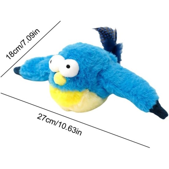 Cat Toy Bird Interactive Cat Toy Fluttering Bird for Adult House Cats, Rechargeable and Washable, Great Bird Toy for Cats and Kittens for Biting and Kicking (Brown) Cat Toy Bird Interactive Cat Toy Fluttering Bird for Adult House Cats, Rechargeable and Washable, Great Bird Toy for Cats and Kittens for Biting and Kicking (Brown)