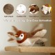 Cat Toy Bird Interactive Cat Toy Fluttering Bird for Adult House Cats, Rechargeable and Washable, Great Bird Toy for Cats and Kittens for Biting and Kicking (Brown) Cat Toy Bird Interactive Cat Toy Fluttering Bird for Adult House Cats, Rechargeable and Washable, Great Bird Toy for Cats and Kittens for Biting and Kicking (Brown)