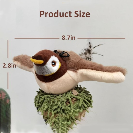 Cat Toy Bird Interactive Cat Toy Fluttering Bird for Adult House Cats, Rechargeable and Washable, Great Bird Toy for Cats and Kittens for Biting and Kicking (Brown) Cat Toy Bird Interactive Cat Toy Fluttering Bird for Adult House Cats, Rechargeable and Washable, Great Bird Toy for Cats and Kittens for Biting and Kicking (Brown)