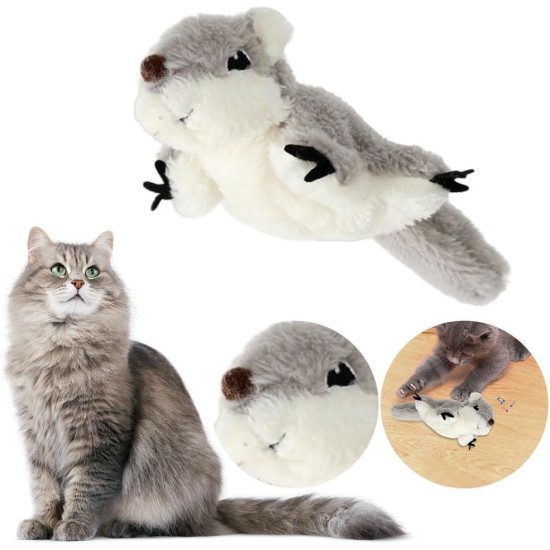 Cat Toy Bird Interactive Cat Toy Fluttering Bird for Adult House Cats, Rechargeable and Washable, Great Bird Toy for Cats and Kittens for Biting and Kicking (Brown) Cat Toy Bird Interactive Cat Toy Fluttering Bird for Adult House Cats, Rechargeable and Washable, Great Bird Toy for Cats and Kittens for Biting and Kicking (Brown)