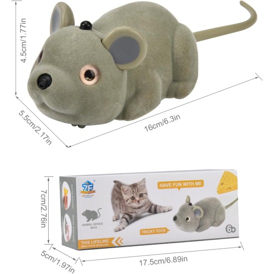 Cat Toy Electric Play Mouse, Automatic Remote Controlled Mouse with Remote Control in Cheese Shape and USB Cable, Interactive Cat Toy, RC Rat, Pet Children Gift Cat Toy Electric Play Mouse, Automatic Remote Controlled Mouse with Remote Control in Cheese Shape and USB Cable, Interactive Cat Toy, RC Rat, Pet Children Gift