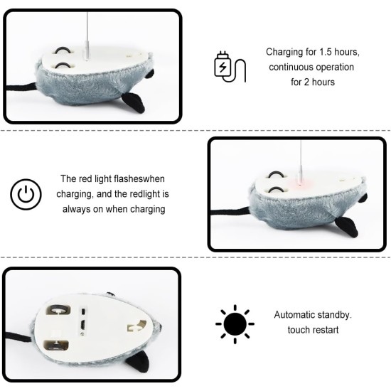 Cat Toy Electric Play Mouse, Cat Toy Mice, Cat Toy Mice with Feathers, Toy Mice for Cats, Electric, USB Interactive Cat Toy Mice for Cat Run Cat Toy Electric Play Mouse, Cat Toy Mice, Cat Toy Mice with Feathers, Toy Mice for Cats, Electric, USB Interactive Cat Toy Mice for Cat Run