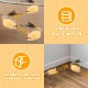 Cat Toy Electric Play Mouse with Feather Tail Cat Toy Mouse Electric with LED Light USB Realistic Mouse Sounds Interactive Toy Mouse for Cats Dogs (Yellow + Grey)
