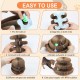 Cat Toy, Magic Accordion Scratching Board, Interactive Toy with Ball Track, Cardboard Scratching Toy for Home Cats and Kittens, Activity and Exercise