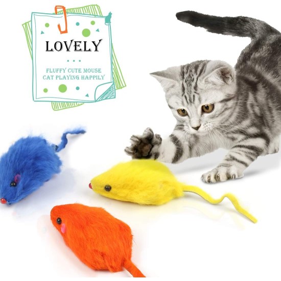 Cat Toy Mouse, Toy Mice with Bell, Pack of 12 Mouse Catnip, Toy Cat Mouse Toys, Fur Mice Small Plush Mouse, Interactive Mouse for Cats Cat Toy Mouse, Toy Mice with Bell, Pack of 12 Mouse Catnip, Toy Cat Mouse Toys, Fur Mice Small Plush Mouse, Interactive Mouse for Cats