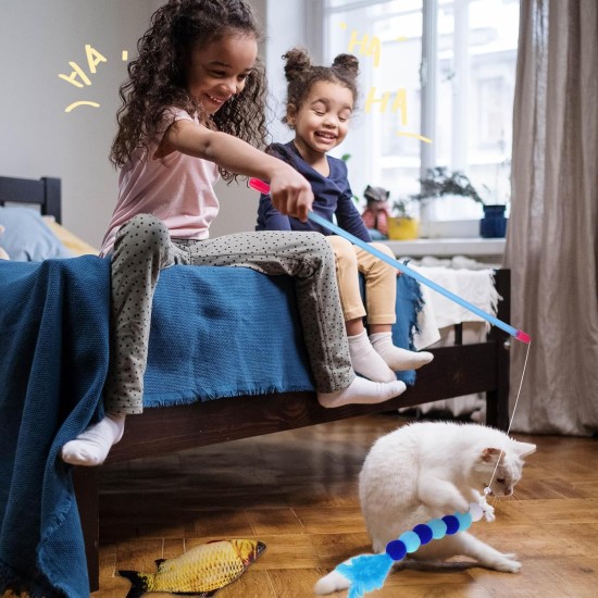 Cat Toy Set, 22 Pieces Cat Toy, with Cat Tunnel, Feather Toy, Plush Toy, Toy Mice Cat Toy for Kitty, Puppy, Kitten Cat Toy Set, 22 Pieces Cat Toy, with Cat Tunnel, Feather Toy, Plush Toy, Toy Mice Cat Toy for Kitty, Puppy, Kitten