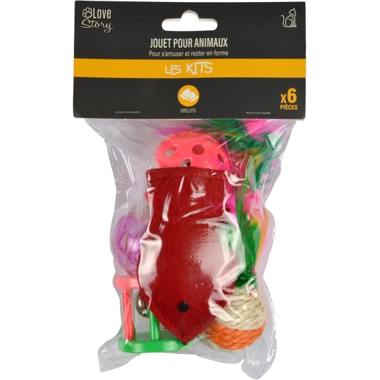 Cat Toy Set with Sound 6 Pieces Cat Toy Set with Sound 6 Pieces