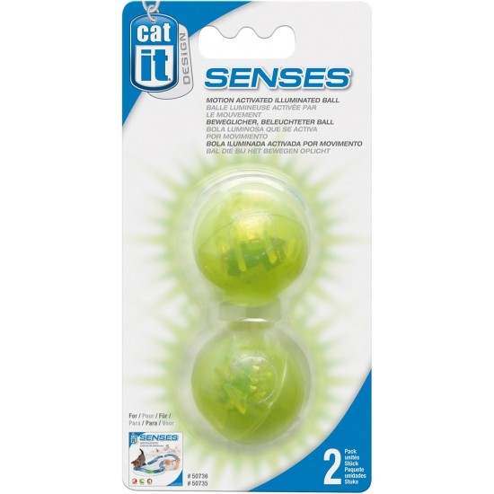 Catit Design Senses Illuminated Ball for Senses Track (Pack of 2) Catit Design Senses Illuminated Ball for Senses Track (Pack of 2)