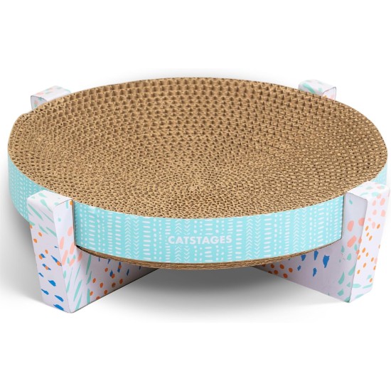 Catstages Easy Life Scratch, Snuggle & Rest - Scratching Cardboard with Lounger - Multicoloured - One Size Catstages Easy Life Scratch, Snuggle & Rest - Scratching Cardboard with Lounger - Multicoloured - One Size