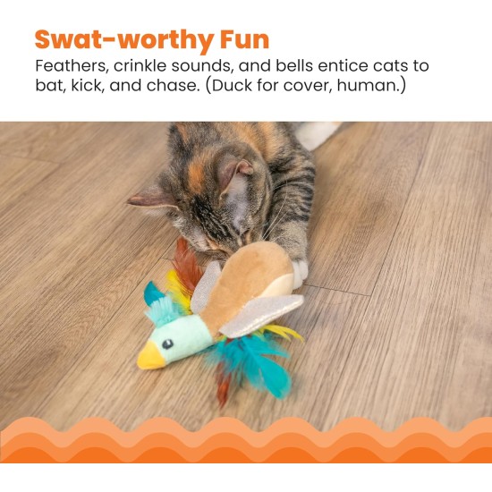 Catstages Flapperz Interactive Cat Toy with Duck Plush Catnip Catstages Flapperz Interactive Cat Toy with Duck Plush Catnip