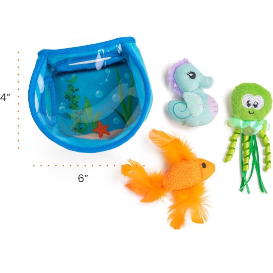 Catstages Hide & Seek Fish Bowl Interactive Cat Puzzle Toy Catstages Hide & Seek Fish Bowl Interactive Cat Puzzle Toy