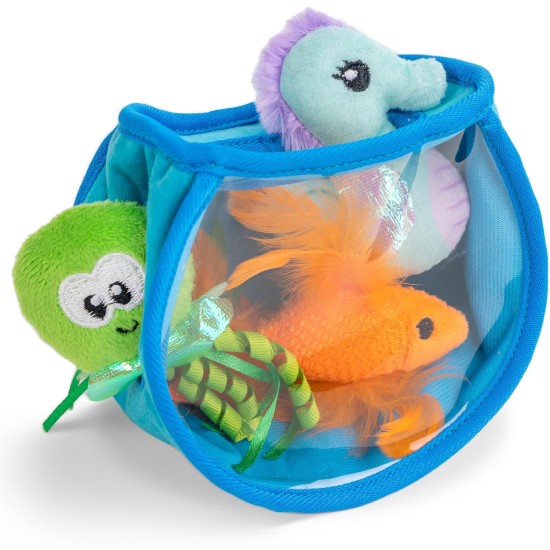 Catstages Hide & Seek Fish Bowl Interactive Cat Puzzle Toy