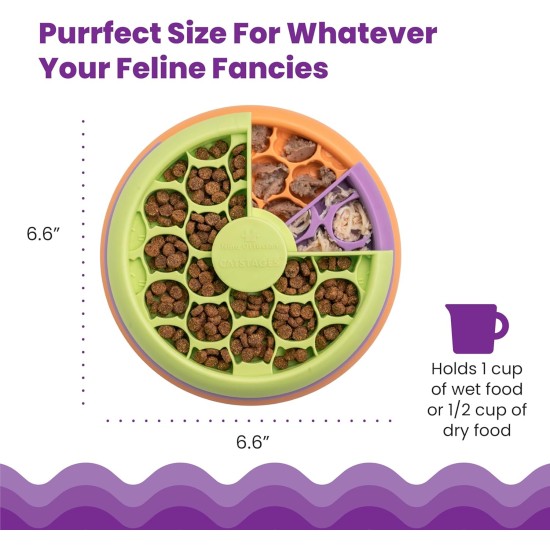 Catstages by Catstages Kitty Lickin' Layers Multilayered Cat Fun Feeder Cat Treat Puzzle Catstages by Catstages Kitty Lickin' Layers Multilayered Cat Fun Feeder Cat Treat Puzzle