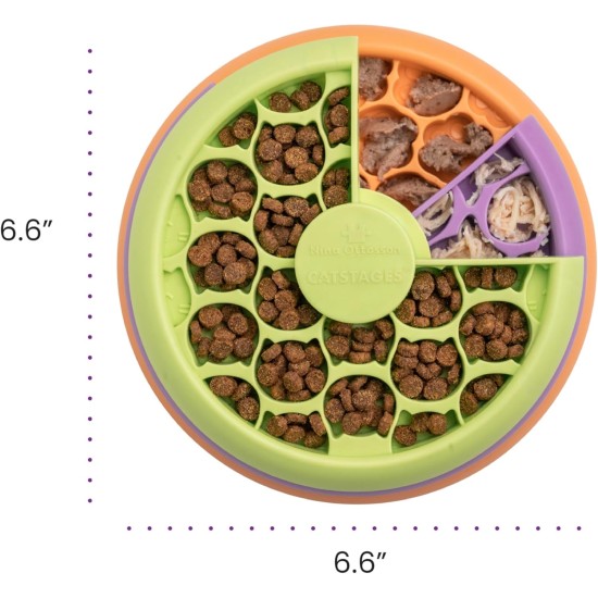 Catstages by Catstages Kitty Lickin' Layers Multilayered Cat Fun Feeder Cat Treat Puzzle Catstages by Catstages Kitty Lickin' Layers Multilayered Cat Fun Feeder Cat Treat Puzzle