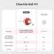 Cheerble Interactive Ball for Cats, Cat Toy Self-Employment, Wicked Ball M1 with 3 Modes & LED Lights, Rechargeable for USB, Smart Toy for Indoor Cats, Kittens - Red