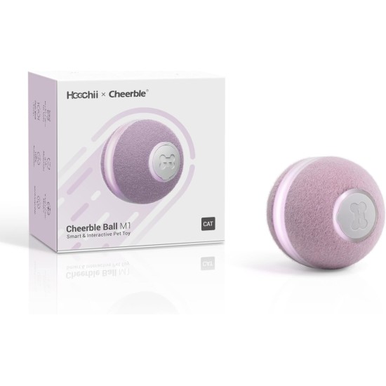 Cheerble Interactive Ball for Cats, Cat Toy Self-Employment, Wicked Ball M1 with 3 Modes & LED Lights, Rechargeable for USB, Smart Toy for Indoor Cats, Kittens - Red Cheerble Interactive Ball for Cats, Cat Toy Self-Employment, Wicked Ball M1 with 3 Modes & LED Lights, Rechargeable for USB, Smart Toy for Indoor Cats, Kittens - Red