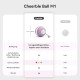 Cheerble Interactive Ball for Cats, Cat Toy Self-Employment, Wicked Ball M1 with 3 Modes & LED Lights, Rechargeable for USB, Smart Toy for Indoor Cats, Kittens - Red