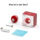 Cheerble Interactive Ball for Cats, Cat Toy Self-Employment, Wicked Ball M1 with 3 Modes & LED Lights, Rechargeable for USB, Smart Toy for Indoor Cats, Kittens - Red