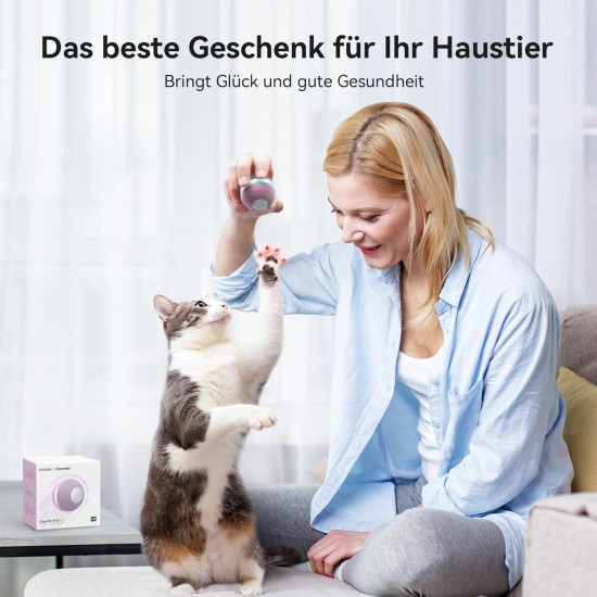Cheerble Interactive Cat Toy, Intelligent Cat Ball with 3 Modes, LED Lights Changeable, USB Rechargeable, Birthday Gift for Hunting Adult Cats, Grey (Red) Cheerble Interactive Cat Toy, Intelligent Cat Ball with 3 Modes, LED Lights Changeable, USB Rechargeable, Birthday Gift for Hunting Adult Cats, Grey (Red)