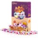 Chiwava 36 Pieces 11.5 cm Small Rattle Cat Toy Mice Cute Double Colour Small Mouse Kitten Interactive Play Assorted Colours