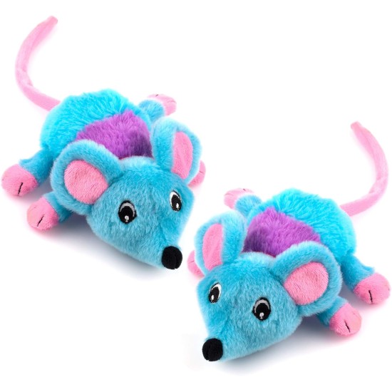Chiwava Pack of 2 5.9 Inch Catnip Plush Cat Toy Mice with Bell Small Mouse Activity Toy Chiwava Pack of 2 5.9 Inch Catnip Plush Cat Toy Mice with Bell Small Mouse Activity Toy
