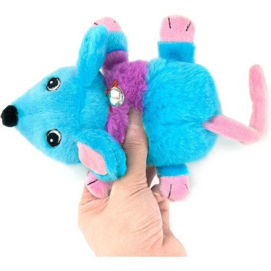 Chiwava Pack of 2 5.9 Inch Catnip Plush Cat Toy Mice with Bell Small Mouse Activity Toy Chiwava Pack of 2 5.9 Inch Catnip Plush Cat Toy Mice with Bell Small Mouse Activity Toy