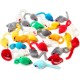 Chiwava Pack of 36 10 cm Furry Cat Toy Rattle Mouse Toy Mice for Cats Interactive Play Assorted Colours Chiwava Pack of 36 10 cm Furry Cat Toy Rattle Mouse Toy Mice for Cats Interactive Play Assorted Colours
