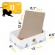 Conlun Cat Scratching Box with 4 Cat Scratching Boards & 2 Separate Cat Boxes & 1 Cat Ball & 1 Catnip Toy, 2-in-1 Scratching Cardboard for Cats to Scratch & Rest, Set Conlun Cat Scratching Box with 4 Cat Scratching Boards & 2 Separate Cat Boxes & 1 Cat Ball & 1 Catnip Toy, 2-in-1 Scratching Cardboard for Cats to Scratch & Rest, Set