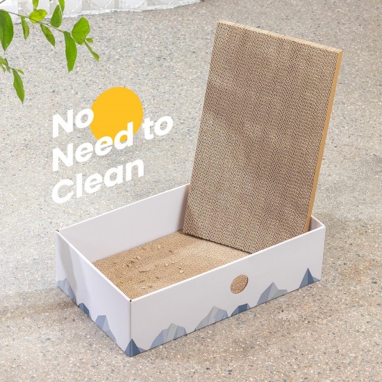 Conlun Cat Scratching Box with 4 Cat Scratching Boards & 2 Separate Cat Boxes & 1 Cat Ball & 1 Catnip Toy, 2-in-1 Scratching Cardboard for Cats to Scratch & Rest, Set Conlun Cat Scratching Box with 4 Cat Scratching Boards & 2 Separate Cat Boxes & 1 Cat Ball & 1 Catnip Toy, 2-in-1 Scratching Cardboard for Cats to Scratch & Rest, Set