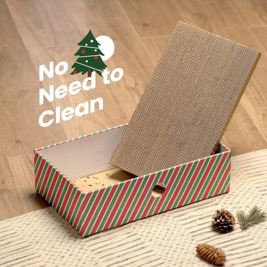 Conlun Cat Scratching Box with 4 Cat Scratching Boards & 2 Separate Cat Boxes & 1 Cat Ball & 1 Catnip Toy, 2-in-1 Scratching Cardboard for Cats to Scratch & Rest, Set Conlun Cat Scratching Box with 4 Cat Scratching Boards & 2 Separate Cat Boxes & 1 Cat Ball & 1 Catnip Toy, 2-in-1 Scratching Cardboard for Cats to Scratch & Rest, Set