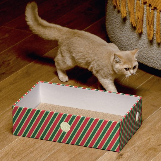 Conlun Cat Scratching Box with 4 Cat Scratching Boards & 2 Separate Cat Boxes & 1 Cat Ball & 1 Catnip Toy, 2-in-1 Scratching Cardboard for Cats to Scratch & Rest, Set Conlun Cat Scratching Box with 4 Cat Scratching Boards & 2 Separate Cat Boxes & 1 Cat Ball & 1 Catnip Toy, 2-in-1 Scratching Cardboard for Cats to Scratch & Rest, Set