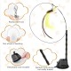 Cozary Pack of 4 Interactive Cat Toy, Suction Cup, 1 Cat Fishing Rod with 2 Bells Birds, Intelligence Toy, Bird Toy for Cats, Wand Cozary Pack of 4 Interactive Cat Toy, Suction Cup, 1 Cat Fishing Rod with 2 Bells Birds, Intelligence Toy, Bird Toy for Cats, Wand