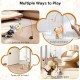 Cozary Pack of 4 Interactive Cat Toy, Suction Cup, 1 Cat Fishing Rod with 2 Bells Birds, Intelligence Toy, Bird Toy for Cats, Wand Cozary Pack of 4 Interactive Cat Toy, Suction Cup, 1 Cat Fishing Rod with 2 Bells Birds, Intelligence Toy, Bird Toy for Cats, Wand