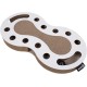 District 70 Snake - Interactive Cat Toy for Cats Made of Corrugated Cardboard with Marble Run - 54 x 28 x 6 cm (One Size) - White District 70 Snake - Interactive Cat Toy for Cats Made of Corrugated Cardboard with Marble Run - 54 x 28 x 6 cm (One Size) - White