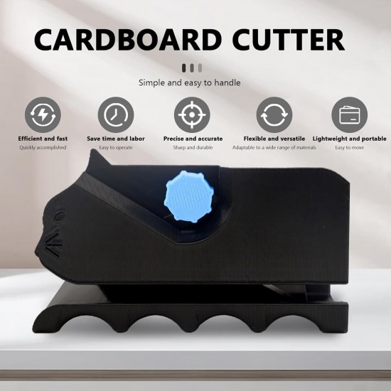 Dongcill Cardboard Cutter for Cat Scratchers, Printed Cardboard Cutter, 3D Printed Cardboard Cutter, Cat Scratcher Cardboard Cutter Tool Dongcill Cardboard Cutter for Cat Scratchers, Printed Cardboard Cutter, 3D Printed Cardboard Cutter, Cat Scratcher Cardboard Cutter Tool