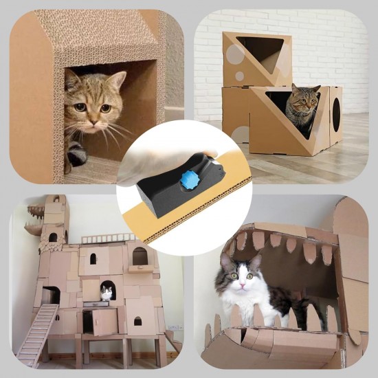 Dongcill Cardboard Cutter for Cat Scratchers, Printed Cardboard Cutter, 3D Printed Cardboard Cutter, Cat Scratcher Cardboard Cutter Tool Dongcill Cardboard Cutter for Cat Scratchers, Printed Cardboard Cutter, 3D Printed Cardboard Cutter, Cat Scratcher Cardboard Cutter Tool